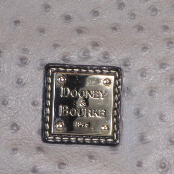Dooney & Bourke Ostrich Hobo & Clutch & Checkbook Cover Set EUC - Picture 9 of 16